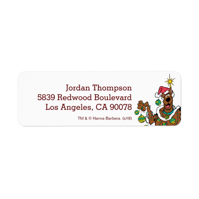 Scooby-Doo All Decked Out Return Address Label (Front)