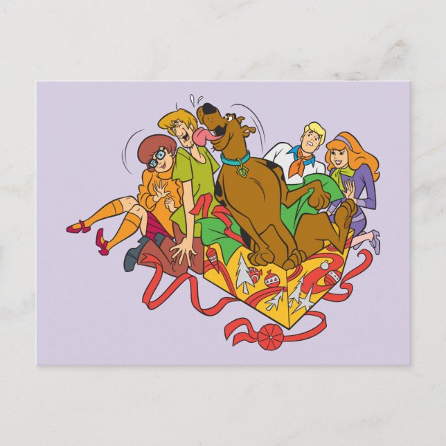 Scooby-Doo and Gang Christmas Holiday Postcard (Front)