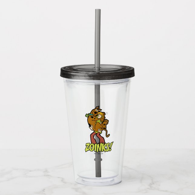 Scooby-Doo and Shaggy Zoinks! Acrylic Tumbler (Front)