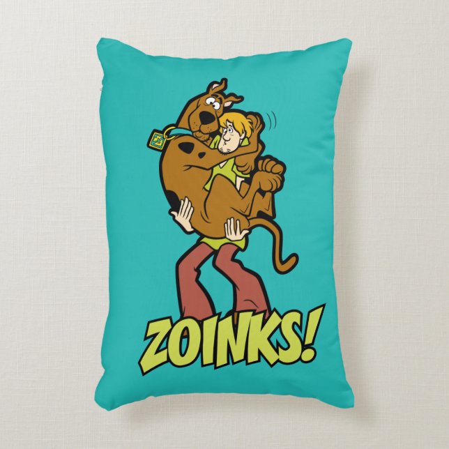 Scooby-Doo and Shaggy Zoinks! Decorative Cushion (Front(Vertical))