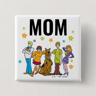 Scooby-Doo and the Gang Birthday Child's Mum 15 Cm Square Badge