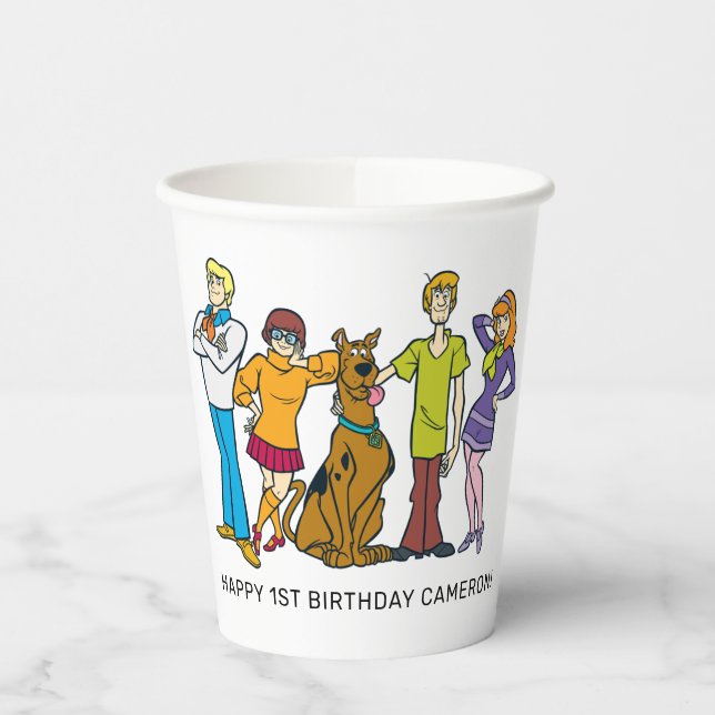 Scooby-Doo and the Gang Groovy Birthday Paper Cups (Left)