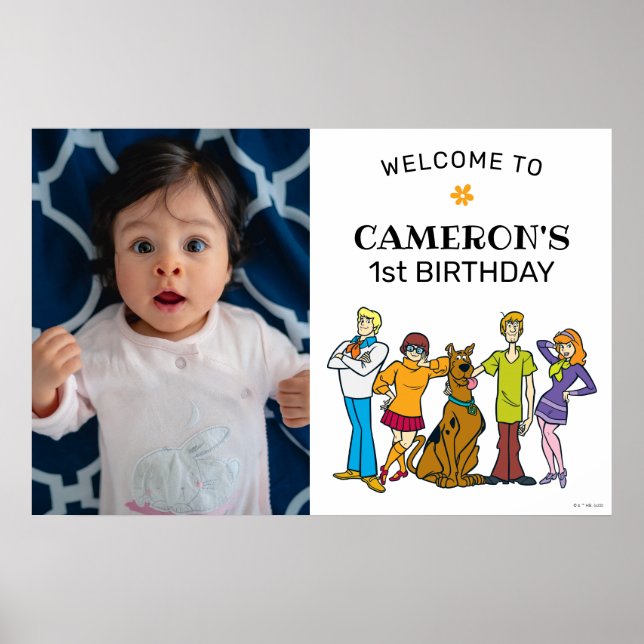 Scooby-Doo and the Gang Groovy Birthday Welcome Poster (Front)