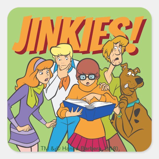 Scooby-Doo and the Gang Investigate Book Square Sticker (Front)
