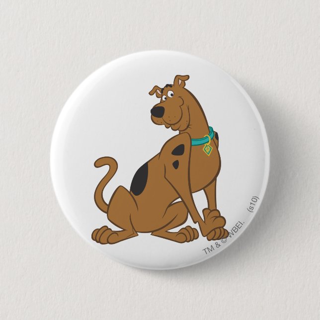 Scooby-Doo Bashful Pose 6 Cm Round Badge (Front)