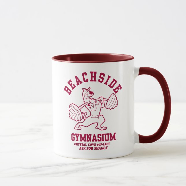 Scooby-Doo "Beachside Gymnasium" Weightlifting Mug (Right)