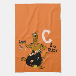 Scooby-Doo C is for Candy Tea Towel