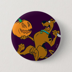 Scooby-Doo Carving Pumpkin 6 Cm Round Badge