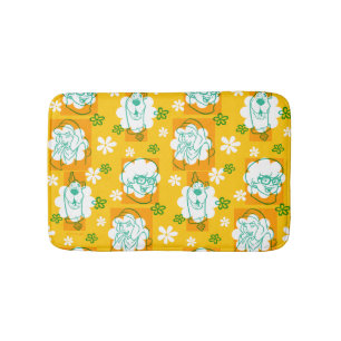 Scooby-Doo Character Floral Pattern Bath Mat