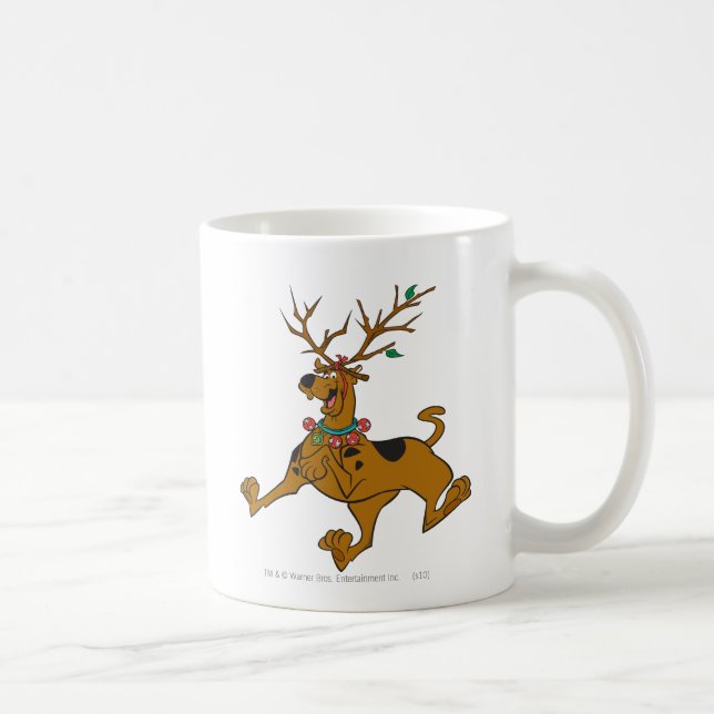 Scooby-Doo Christmas Holiday Antlers Coffee Mug (Right)