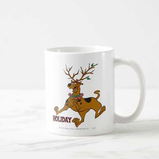 Scooby-Doo Christmas Holiday Antlers Coffee Mug (Right)