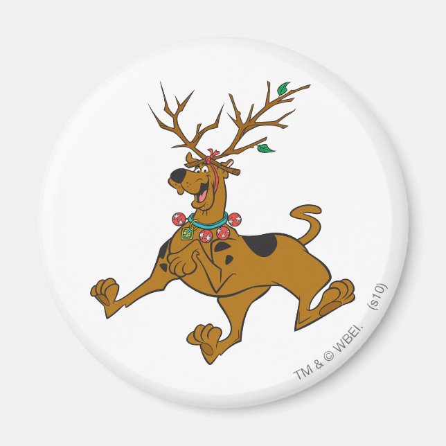 Scooby-Doo Christmas Holiday Antlers Magnet (Front)