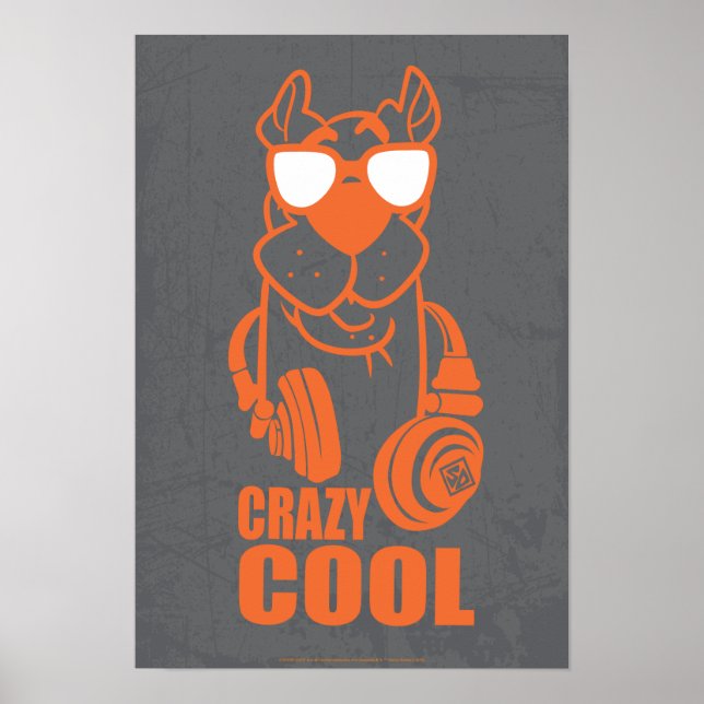 Scooby-Doo "Crazy Cool" Headphone Graphic Poster (Front)