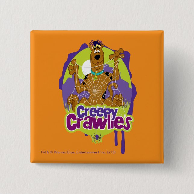 Scooby-Doo Creepy Crawlies 15 Cm Square Badge (Front)