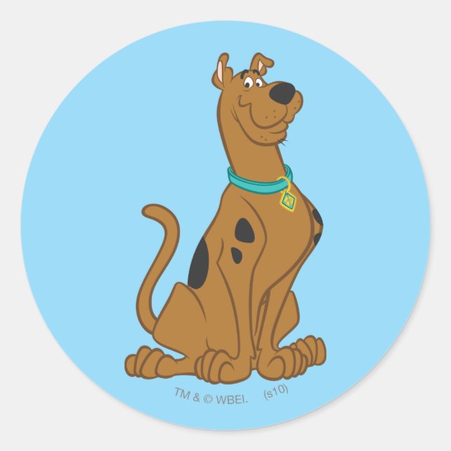 Scooby-Doo Cuter Than Cute Classic Round Sticker (Front)
