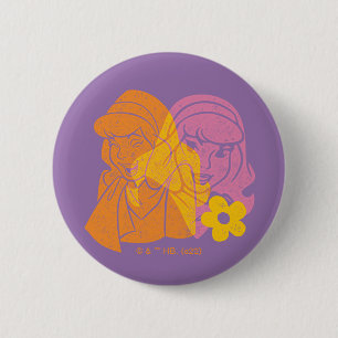 Scooby-Doo   Daphne Flower Portrait 6 Cm Round Badge