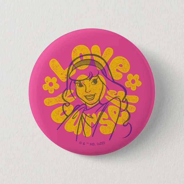 Scooby-Doo | Daphne Love Yourself 6 Cm Round Badge (Front)