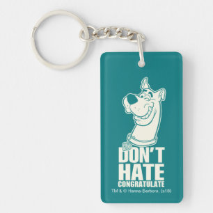 Scooby-Doo "Don't Hate, Congratulate" Graphic Key Ring