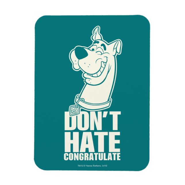 Scooby-Doo "Don't Hate, Congratulate" Graphic Magnet (Vertical)