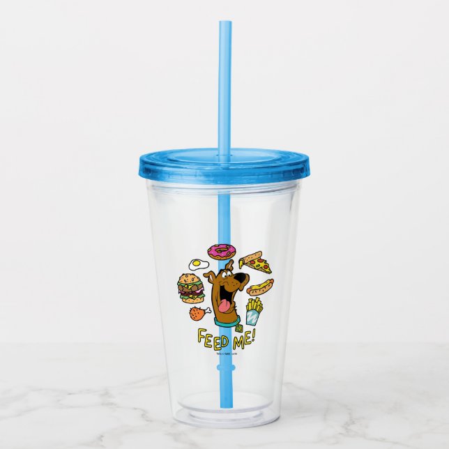 Scooby-Doo Feed Me! Acrylic Tumbler (Front)