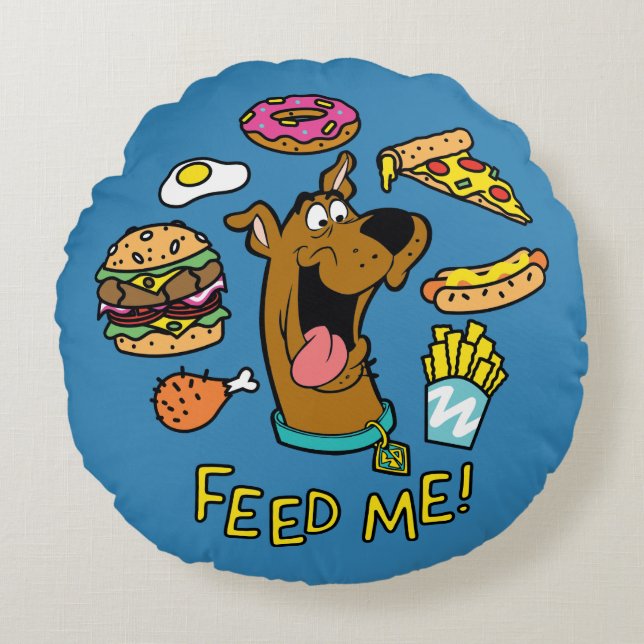 Scooby-Doo Feed Me! Round Cushion (Front)