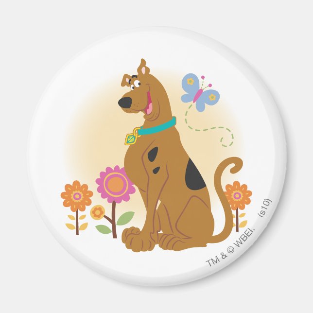 Scooby-Doo Following Butterfly Magnet (Front)