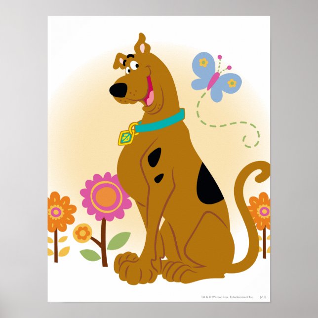 Scooby-Doo Following Butterfly Poster (Front)