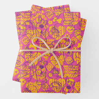 Scooby-Doo | Funky Flower Pattern Wrapping Paper Sheet