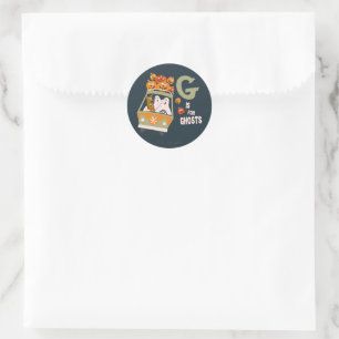 Scooby-Doo   G is for Ghosts Classic Round Sticker