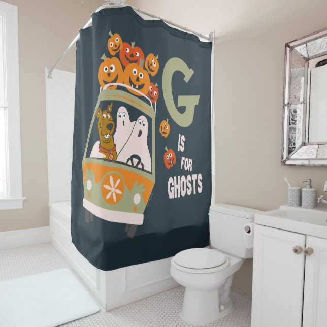 Scooby-Doo | G is for Ghosts Shower Curtain (In Situ)