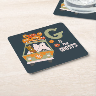 Scooby-Doo   G is for Ghosts Square Paper Coaster