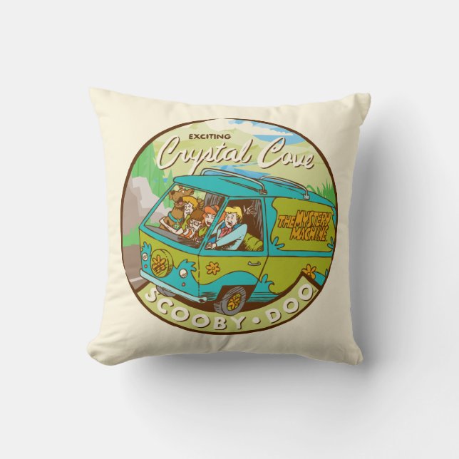 Scooby-Doo | Gang Driving Through "Crystal Cove" Cushion (Front)