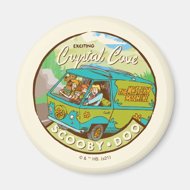 Scooby-Doo | Gang Driving Through "Crystal Cove" Magnet (Front)