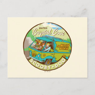 Scooby-Doo Gang Driving Through "Crystal Cove" Postcard