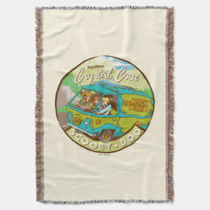 Scooby-Doo   Gang Driving Through "Crystal Cove" Throw Blanket