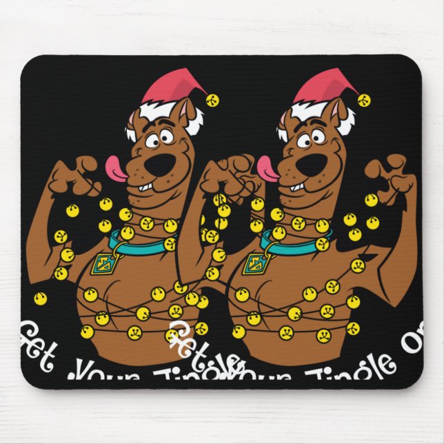 Scooby Doo Get Your Jingle On T Shirt  Mouse Pad (Front)