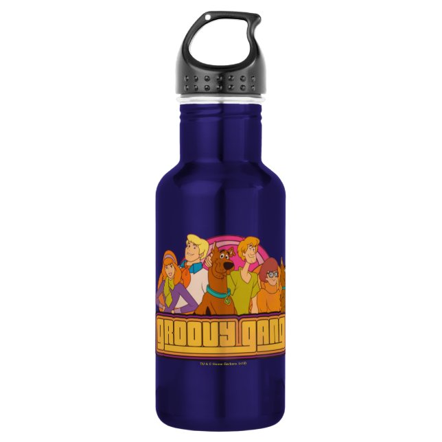 Scooby-Doo | "Groovy Gang" Retro Cartoon Graphic 532 Ml Water Bottle (Front)