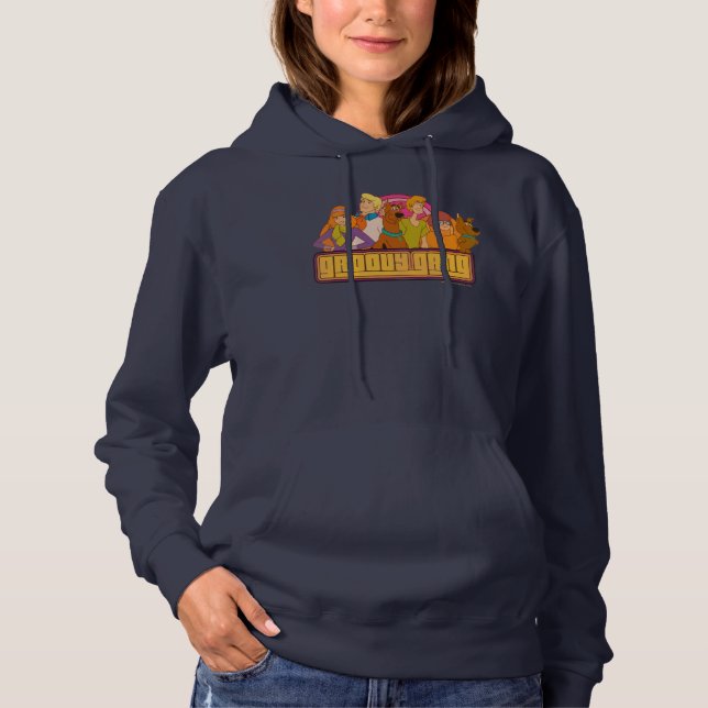 Scooby-Doo | "Groovy Gang" Retro Cartoon Graphic Hoodie (Front)