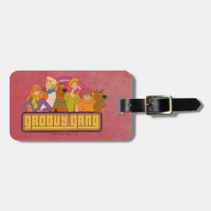 Scooby-Doo   "Groovy Gang" Retro Cartoon Graphic Luggage Tag