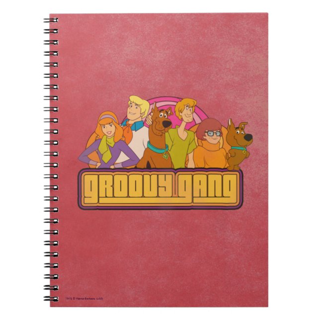 Scooby-Doo | "Groovy Gang" Retro Cartoon Graphic Notebook (Front)