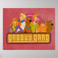 Scooby-Doo | "Groovy Gang" Retro Cartoon Graphic