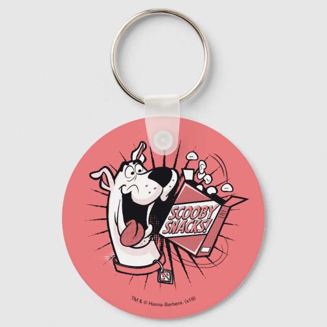 Scooby-Doo Halftone Scooby Snacks Key Ring (Front)