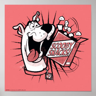 Scooby-Doo Halftone Scooby Snacks Poster