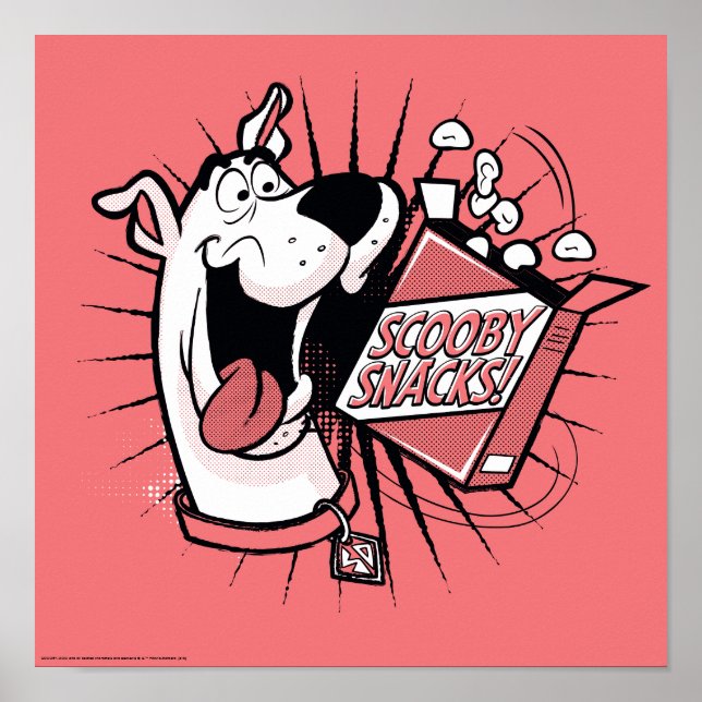 Scooby-Doo Halftone Scooby Snacks Poster (Front)