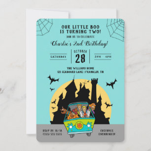 Scooby-Doo   Halloween 2nd Birthday Invitation