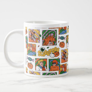 Scooby-Doo Halloween Photos Pattern Large Coffee Mug