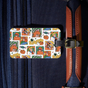 Scooby-Doo Halloween Photos Pattern Luggage Tag