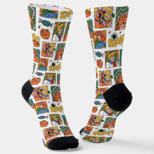 Scooby-Doo Halloween Photos Pattern Socks