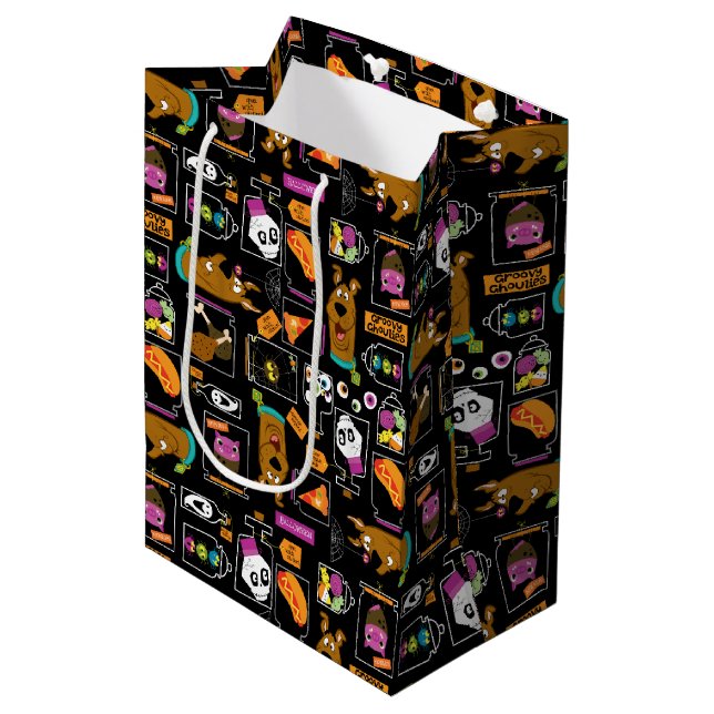 Scooby-Doo | Halloween Scooby-Doo Pattern Medium Gift Bag (Front Angled)