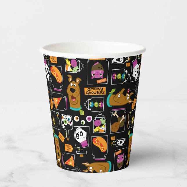 Scooby-Doo | Halloween Scooby-Doo Pattern Paper Cups (Front)